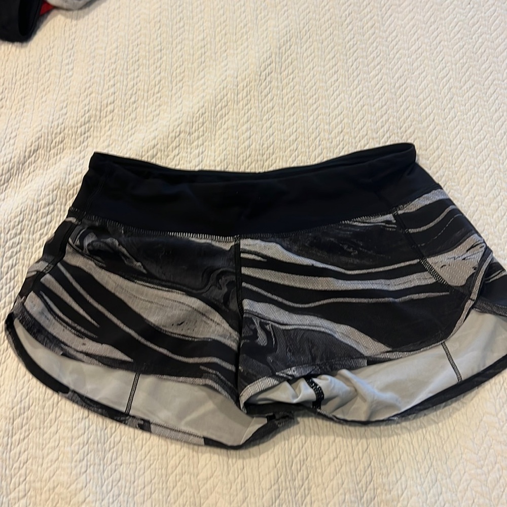 Lululemon’s popular Speed Up Shorts. 2.5” length. Size 4.